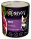 Корм влажный для собак SAVORY с говядиной 800 г 00-00018326 фото 1