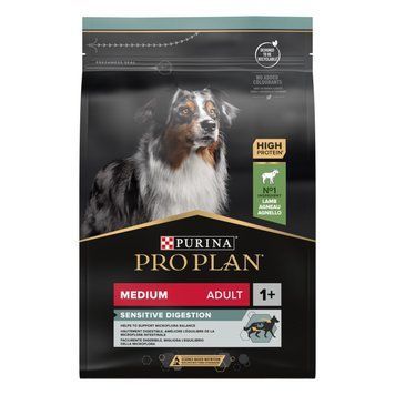 Сухой корм для взрослых собак средних пород Purina Pro Plan Medium Adult Sensitive Digestion с ягненком, 3 кг 00-00018698 фото
