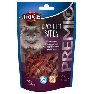 TRIXIE Premio Duck Filet Bites снеки для кошек кусочки филе утки, 50 г 00-00001379 фото