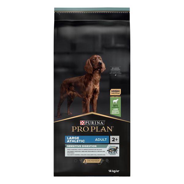 Корм сухий для собак ProPlan Large Athletic Sensitive Digest В/П з атлетичною статурою з ягням 14 кг 00-00000866 фото