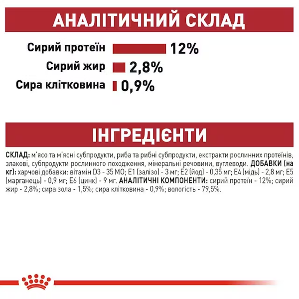 Влажный корм для взрослых кошек Royal Canin Instinctive в соусе, 85 г 00-00001652 фото