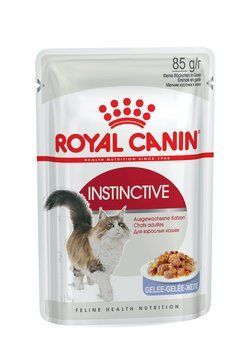 Royal Canin Instinctive in Jelly влажный корм для кошек от 1 года, кусочки в желе, 85 г 00-00001655 фото