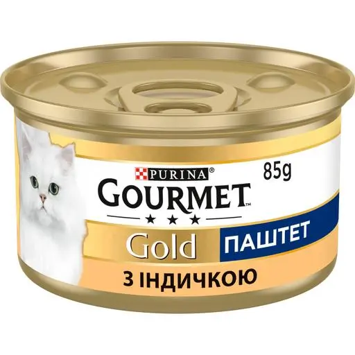 Вологий корм для котів Gourmet Gold Мус з індички, 85г 00-00000115 фото