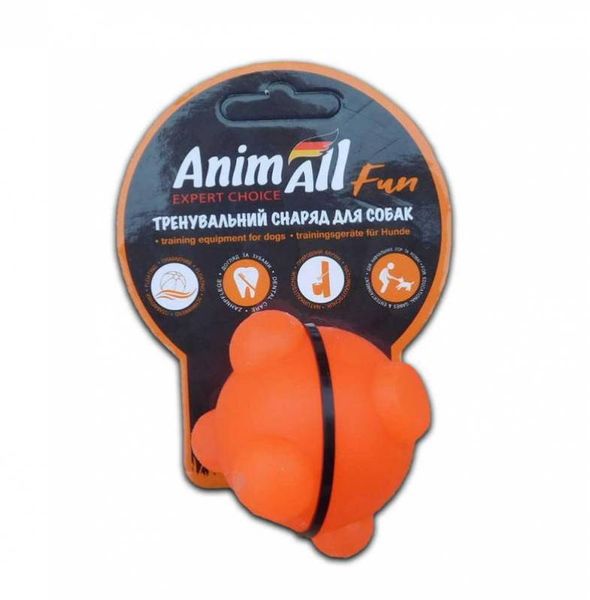 Іграшка для собак Анімал Фан Куля Молекула помаранчева 5 см 110 595 фото