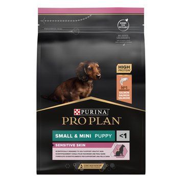 Pro Plan Small&Mini Sensitive Skin сухой корм для щенков малых пород с чувствительной кожей, с лососем, 3 кг 00-00000868 фото