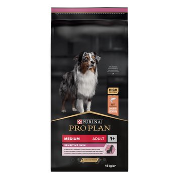 Корм сухий для собак ProPlan Medium Sensitiv Skin С/П з лососем 14 кг 00-00000869 фото