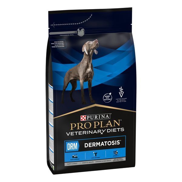 Сухий дієтичний корм для собак Pro Plan Veterinary Diets (Про План Ветеринарі Дієтс) DRM Dermatosis (Дерматозіс) для підтримки функції шкіри при дерматозах та надмірному випадінні шерсті, 3 кг 00-00016784 фото