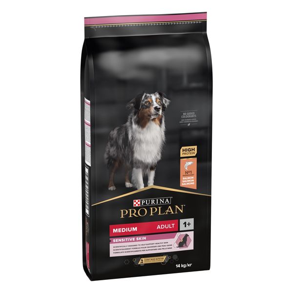 Корм сухий для собак ProPlan Medium Sensitiv Skin С/П з лососем 14 кг 00-00000869 фото