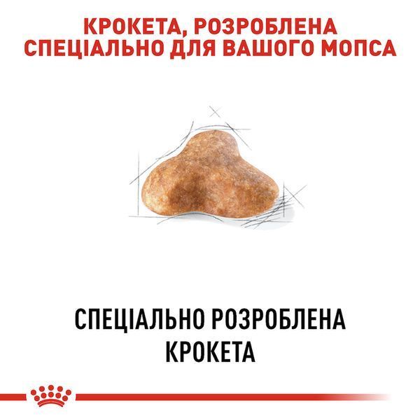 Сухий корм для дорослих собак породи мопс (віком від 10 місяців) Royal Canin (Роял Канін) Pug Adult, 1,5 кг 00-00018528 фото