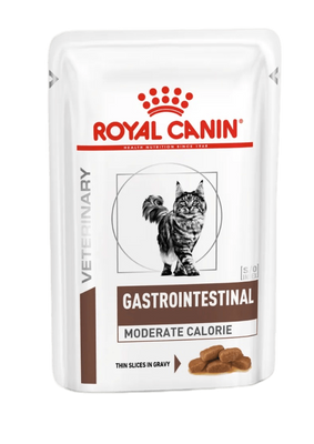 Корм влажный Royal Canin GASTROINTESTINAL MODERATE CALORIE для кошек с нарушением пищеварения 85 г 400900119 фото