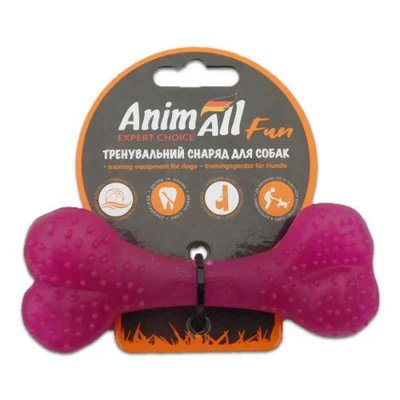 Іграшка для собак Анімал Фан кістка фіолетова 12 см 110 582 фото