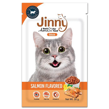 Лакомство для кошек Jinny Snack (Джинни Снек) со вкусом лосося, 35 г СП-00000872 фото