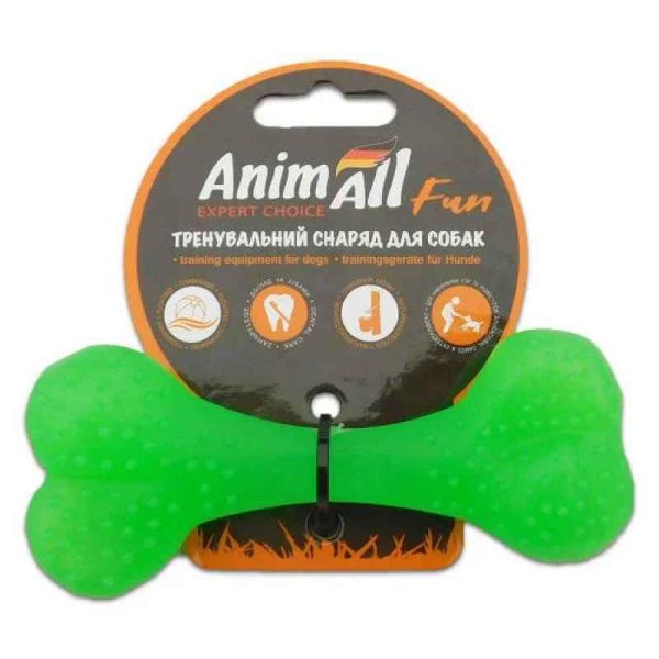 Іграшка для собак Анімал Фан кістка зелена 12 см 110 583 фото