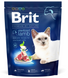 Сухий корм Brit Premium (Бріт Преміум) Sterilized для стерилізованих котів з ягням, 300 г 00-00017755 фото 1