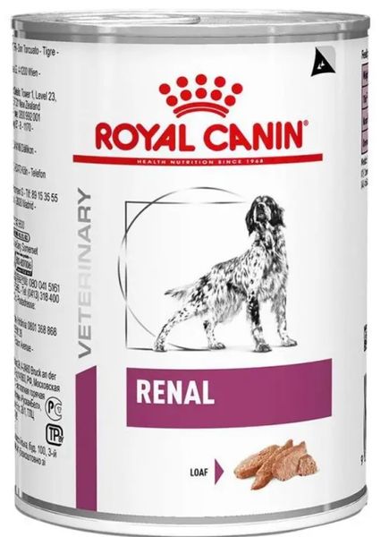 Корм влажный лечебный Royal Canin RENAL DOG для собак лечение почечной недостаточности 410 г 40200040 фото