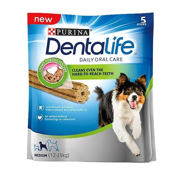 Ласощі Purina DentaLife Small для дорослих собак середніх порід 6x115г 12452740 фото