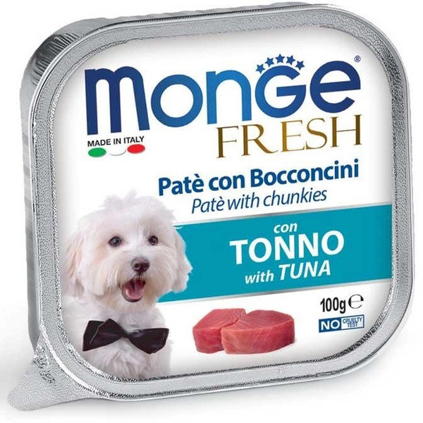 Влажный корм для собак Monge Fruit Fresh консерва паштет с тунцом 100 г 00-00002665 фото