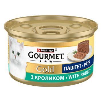 Gourmet Gold влажный корм для кошек, паштет с кроликом, 85 г 00-00000123 фото