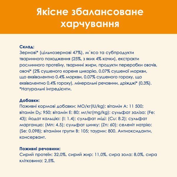 Сухий корм для дорослих котів Purina Cat Chow Adult з качкою, 1,5 кг 00-00018124 фото