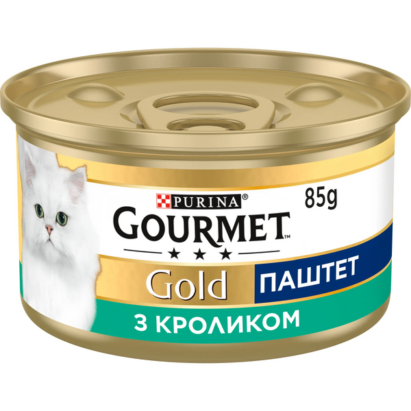 Вологий корм для котів Gourmet Gold Мус з кроликом, 85г 00-00000123 фото