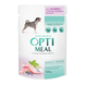 Optimeal вологий корм для собак, кролик у чорничному соусі, 100 г 00-00007585 фото 1