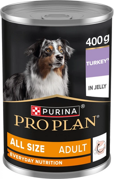 Корм вологий для собак Pro Plan шматочки в желе з індичкою 400 г СП-00001526 фото