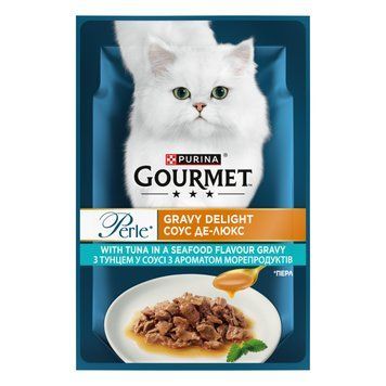 Gourmet Perle влажный корм для кошек, с мини филе тунца, 85 г 00-00000136 фото