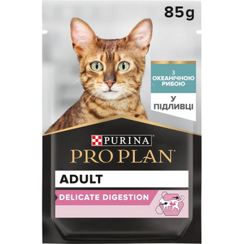 Влажный корм для котов Pro Plan Delicate Nutrisavour с океанической рыбой, 85 г 00-00000897 фото