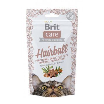 Brit Care Hairball лакомство для котов, для вывода шерсти, с уткой, 50 г 00-00005069 фото