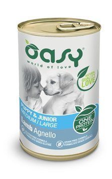 Корм вологий для собак OASY OAP Puppy & Junior Medium/Large ягня 400 г 00-00010050 фото